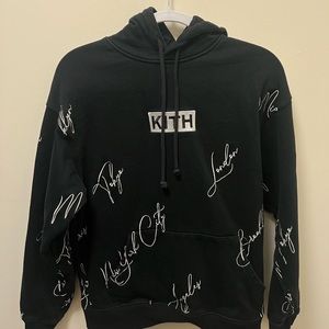 Kith city script hoodie - black size small